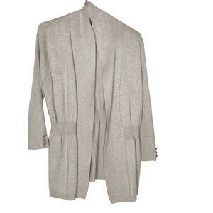 89TH & Madison open front tan colored cardigan. Size S